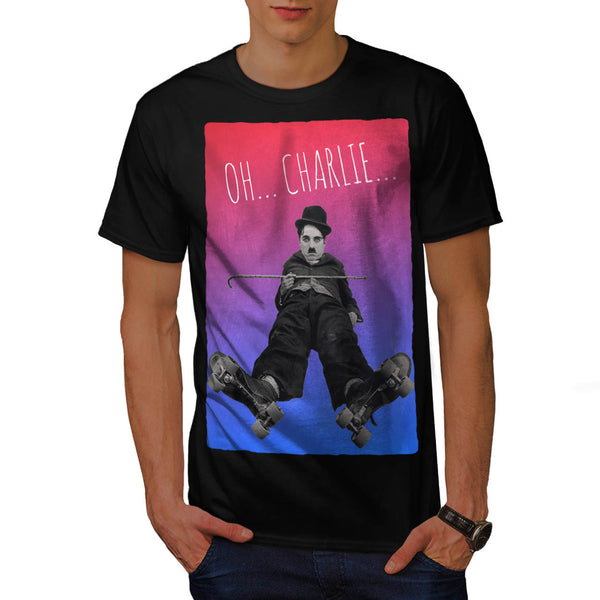 Charlie Chaplin Star Mens T-Shirt