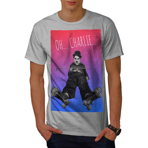 Charlie Chaplin Star Mens T-Shirt