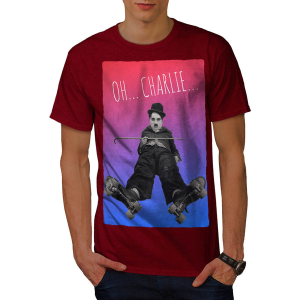 Charlie Chaplin Star Mens T-Shirt