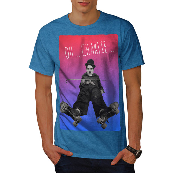 Charlie Chaplin Star Mens T-Shirt