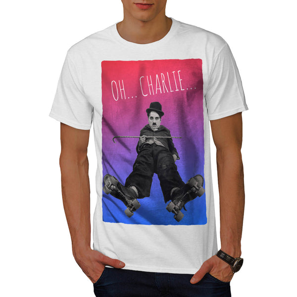 Charlie Chaplin Star Mens T-Shirt