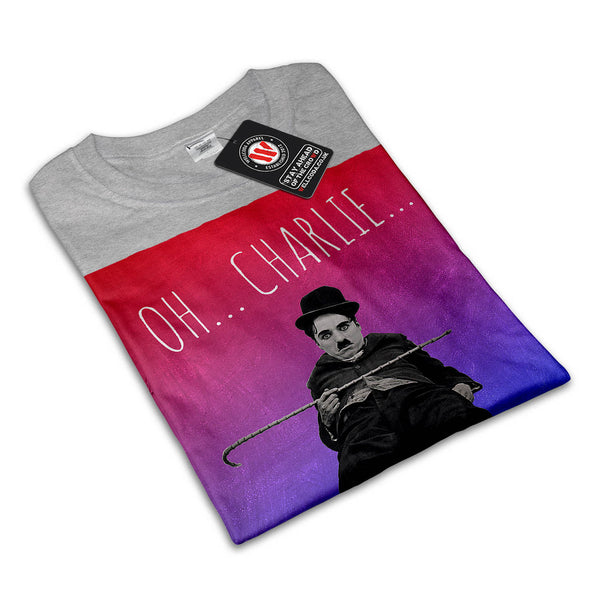 Charlie Chaplin Star Mens T-Shirt