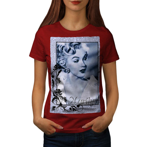 Marilyn Monroe Face Womens T-Shirt