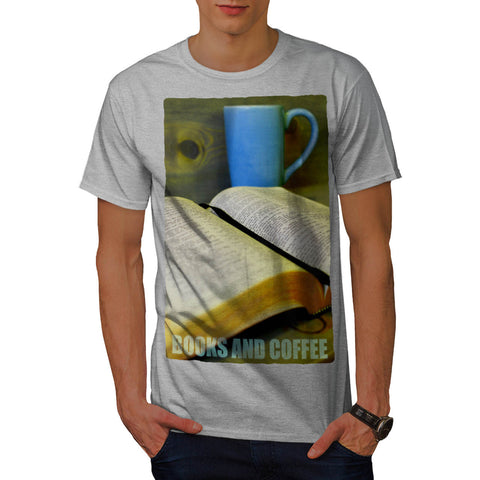 Books And Coffee Mens T-Shirt