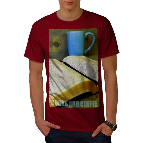 Books And Coffee Mens T-Shirt