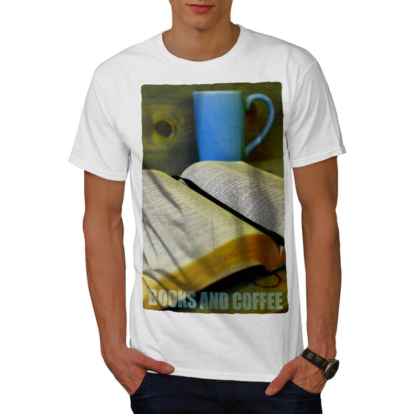Books And Coffee Mens T-Shirt