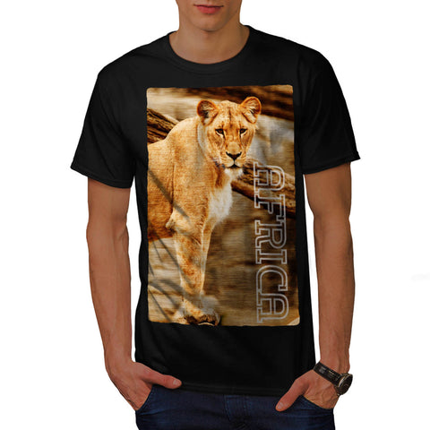 Africa Lion Female Mens T-Shirt