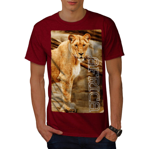 Africa Lion Female Mens T-Shirt