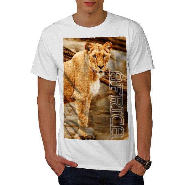 Africa Lion Female Mens T-Shirt