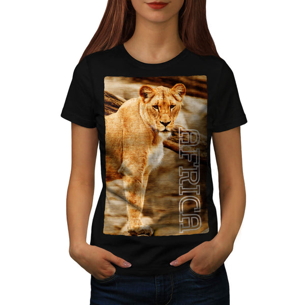 Africa Lion Female Womens T-Shirt