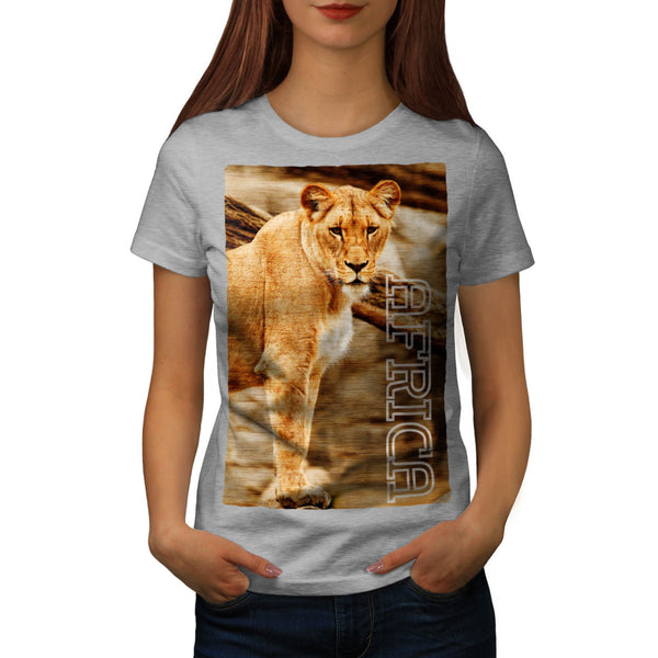 Africa Lion Female Womens T-Shirt