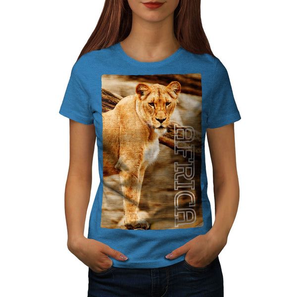 Africa Lion Female Womens T-Shirt