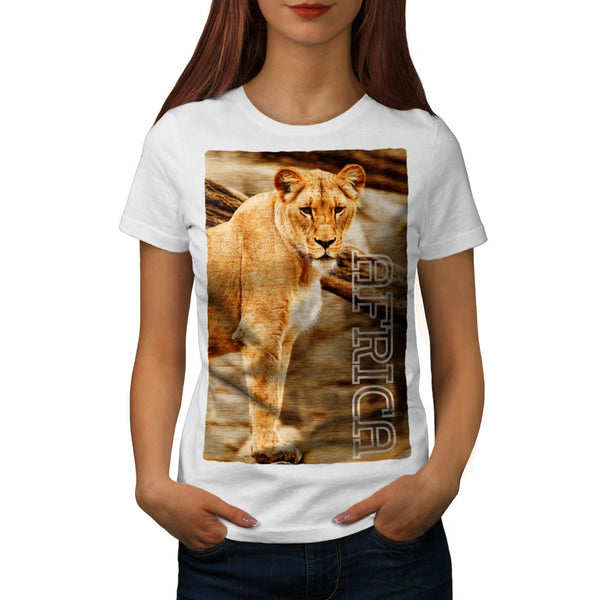 Africa Lion Female Womens T-Shirt