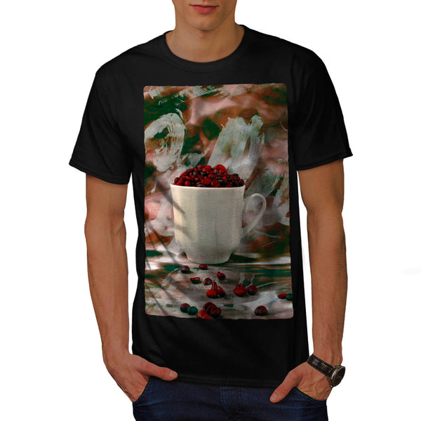 Coffee Beans Cup Mens T-Shirt
