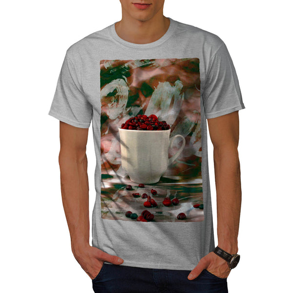 Coffee Beans Cup Mens T-Shirt