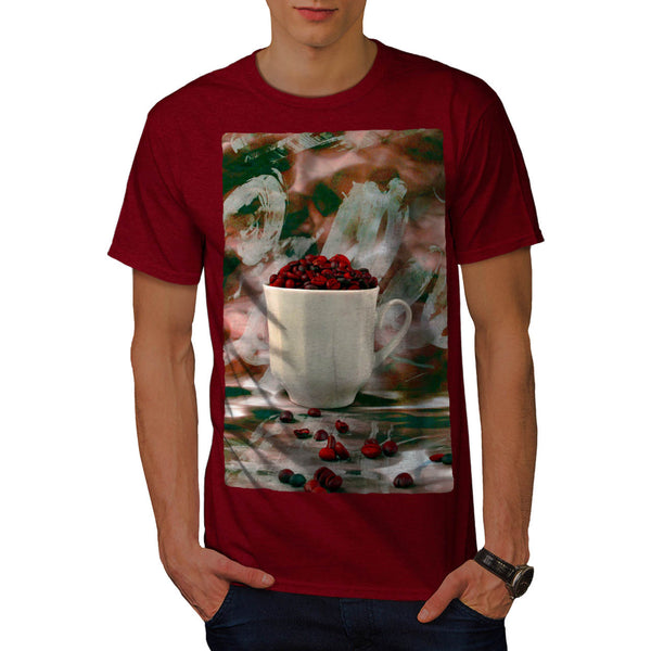 Coffee Beans Cup Mens T-Shirt