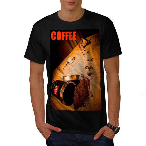 Sipped Coffee Can Mens T-Shirt