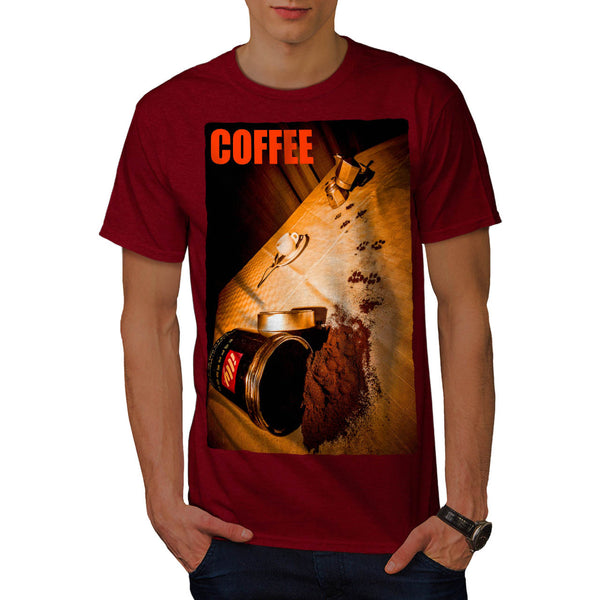 Sipped Coffee Can Mens T-Shirt
