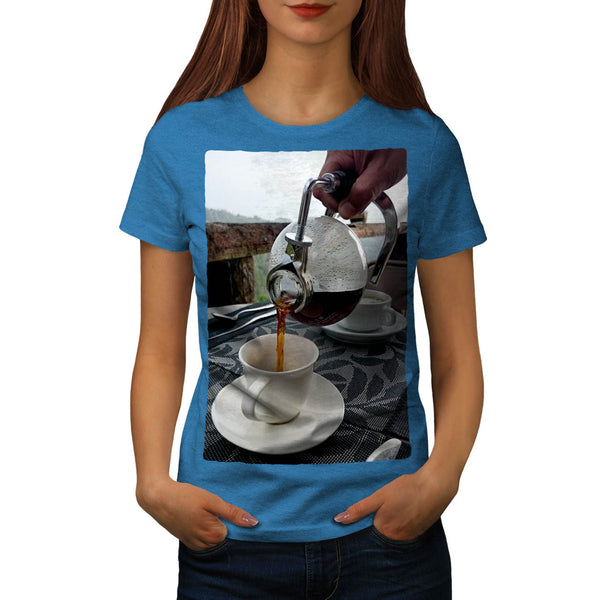 Morning Coffee Womens T-Shirt