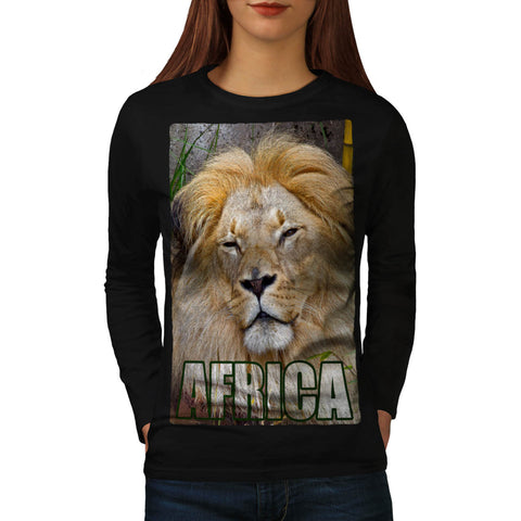 King Of Jungle Africa Womens Long Sleeve T-Shirt