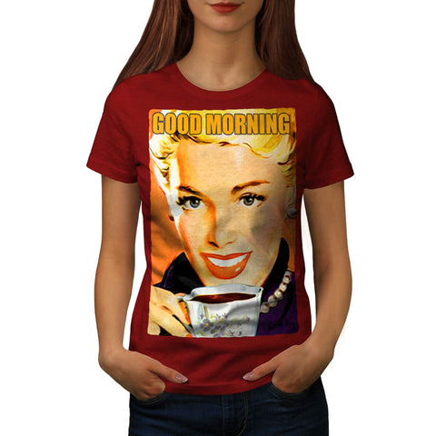 Morning Coffee Womens T-Shirt