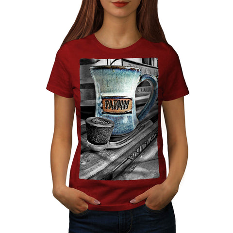 Pipe With Cup Womens T-Shirt