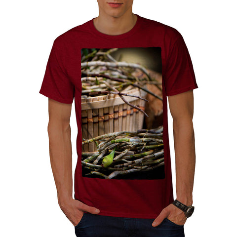 Basket Of Sticks Mens T-Shirt