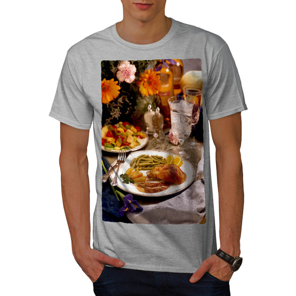 Chicken With Vegies Mens T-Shirt