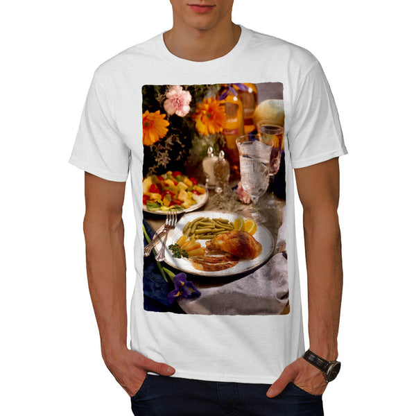 Chicken With Vegies Mens T-Shirt