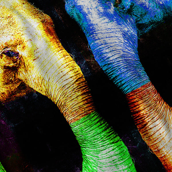 Four Bright Elephants Womens T-Shirt