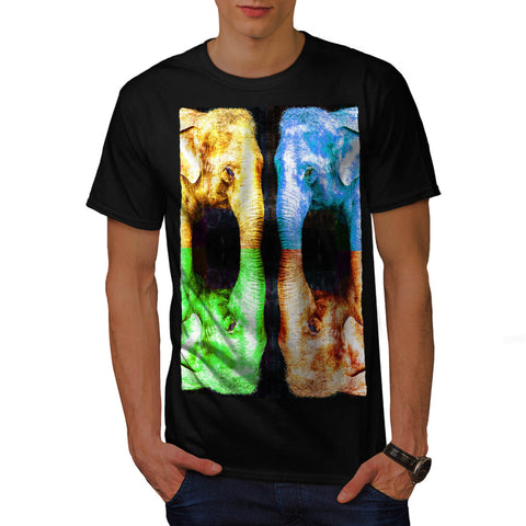 Four Bright Elephants Mens T-Shirt