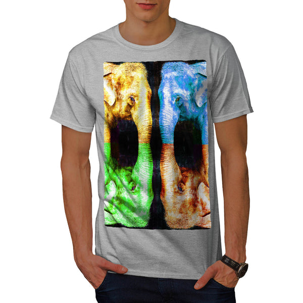 Four Bright Elephants Mens T-Shirt