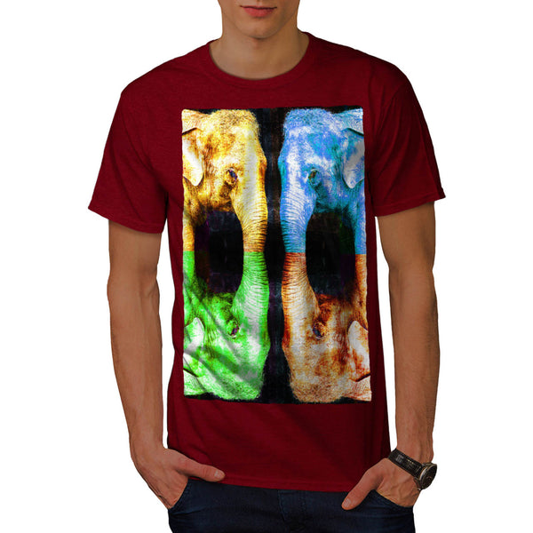 Four Bright Elephants Mens T-Shirt