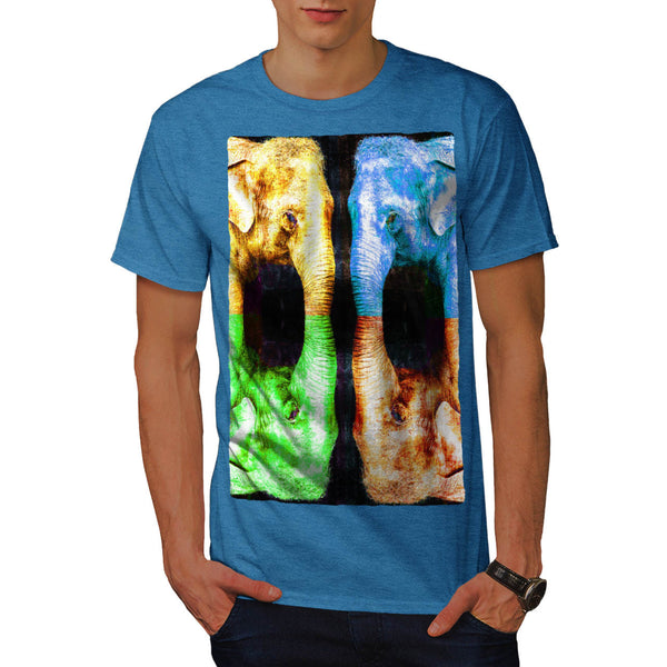 Four Bright Elephants Mens T-Shirt