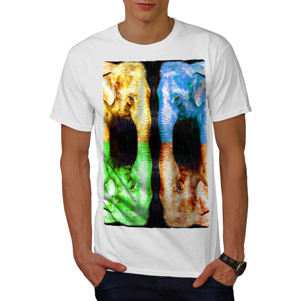 Four Bright Elephants Mens T-Shirt