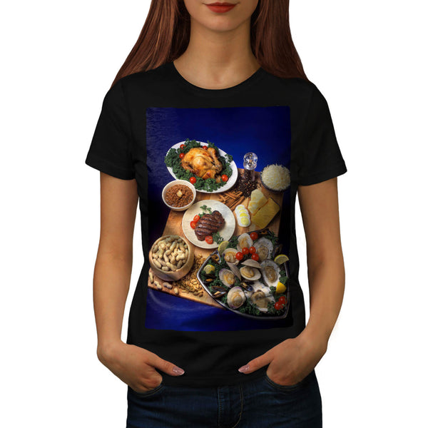 Food Art Composition Womens T-Shirt