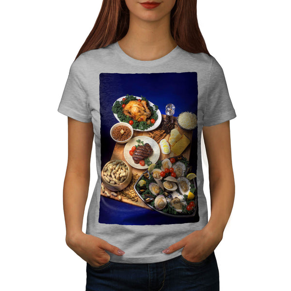 Food Art Composition Womens T-Shirt