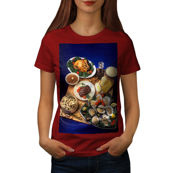 Food Art Composition Womens T-Shirt