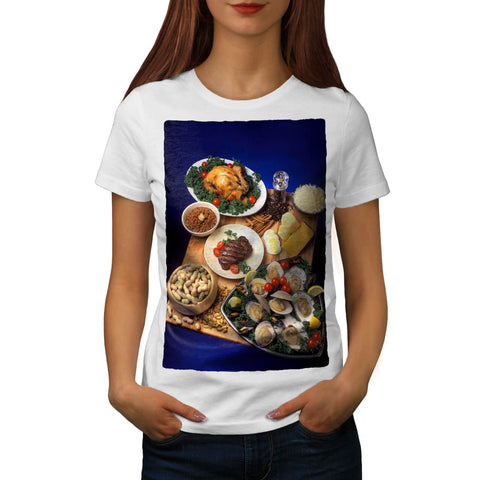 Food Art Composition Womens T-Shirt