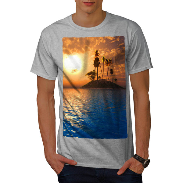 Exotic Single Island Mens T-Shirt
