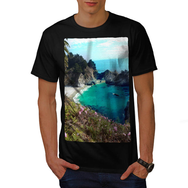 Blue Sky Ocean Bank Mens T-Shirt