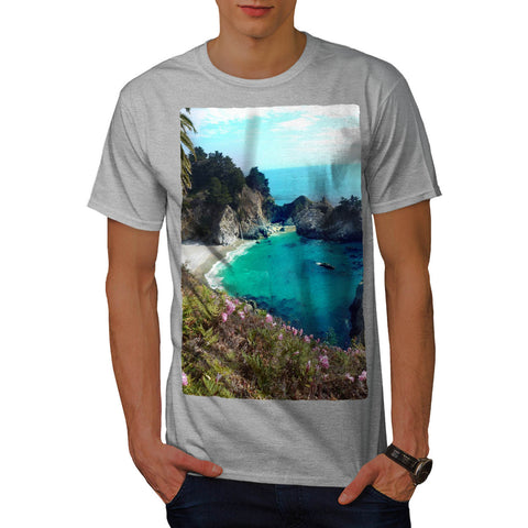 Blue Sky Ocean Bank Mens T-Shirt
