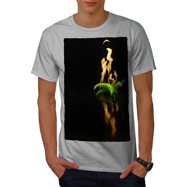 Burning Chili Pepper Mens T-Shirt