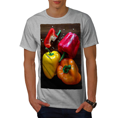 Colorful Sweet Pepper Mens T-Shirt