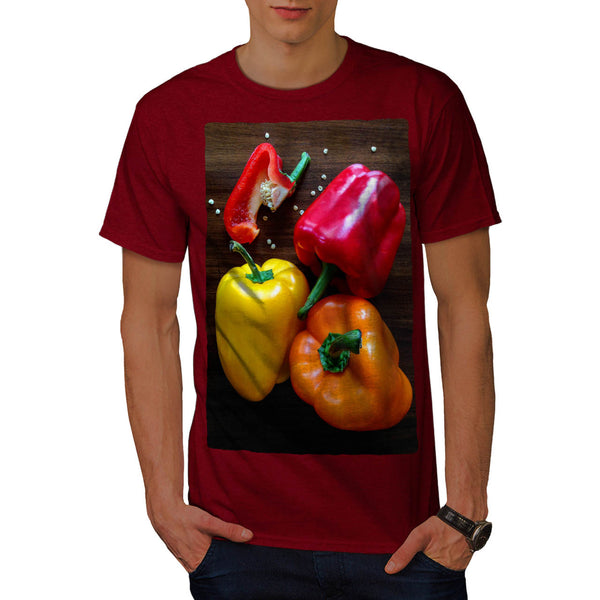 Colorful Sweet Pepper Mens T-Shirt