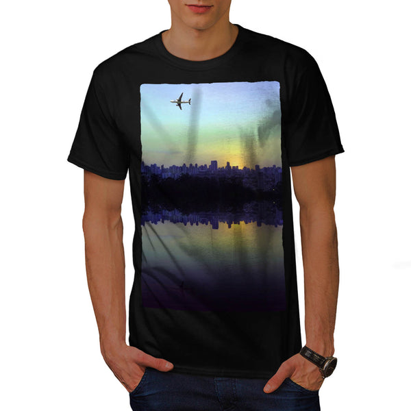 Flying Airplane Mens T-Shirt