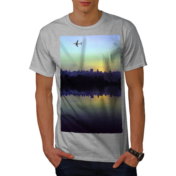 Flying Airplane Mens T-Shirt