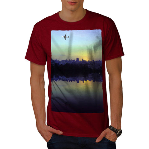 Flying Airplane Mens T-Shirt