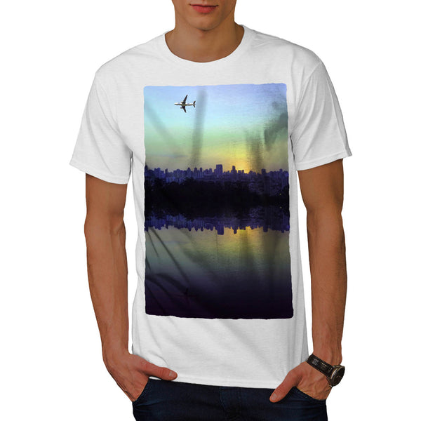 Flying Airplane Mens T-Shirt