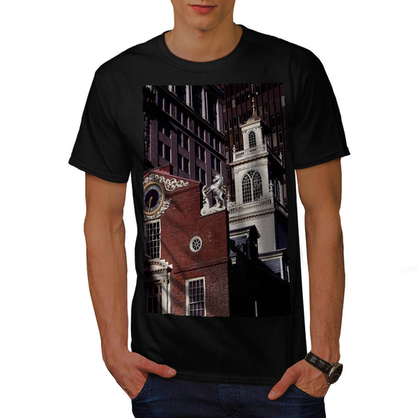City Clock Tower Mens T-Shirt